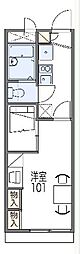 レオパレス瑞光 1Kの間取図画像