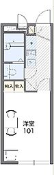 レオパレスパディトン清水 1Kの間取図画像