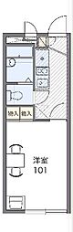 レオパレス嵐山II 1階1Kの間取り