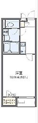 クレイノスゴン　プルマージュ 2階1Kの間取り