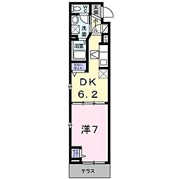ラフレシール太秦2 1DKの間取図画像