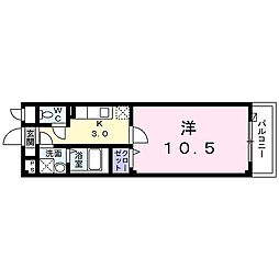 京都市営烏丸線 鞍馬口駅 徒歩15分の賃貸アパート 1階1Kの間取り