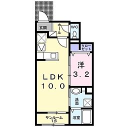 間取図画像 1LDK