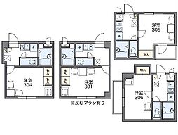 阪急宝塚本線 大阪梅田駅 徒歩8分の賃貸マンション 6階1Kの間取り