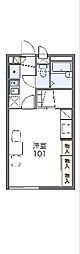 レオパレスニューライフトビタ 1Kの間取図画像