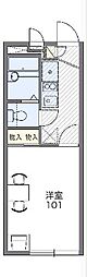 レオパレスポートタウン 1Kの間取図画像