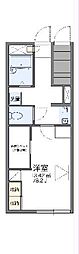 レオパレスサニーホームズ 1Kの間取図画像