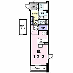 JR東海道本線 大府駅 バス20分 吉川町一丁目下車 徒歩4分の賃貸マンション 3階1Kの間取り