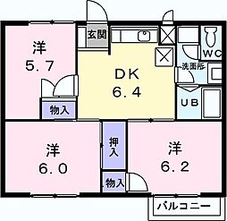 間取図画像 3DK
