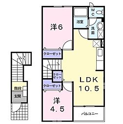間取図画像 2LDK