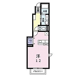 ファーティー ワンルームの間取図画像