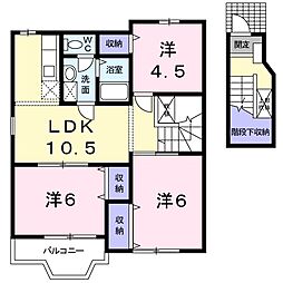 プレ・アーカソニー南館 2階3LDKの間取り