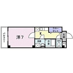 間取図画像 1K