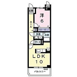 エアリーヒルズ小野 1LDKの間取図画像