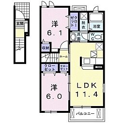 間取図画像 2LDK