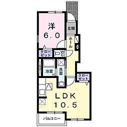 JR東北本線 野崎駅 バス14分 加治屋下車 徒歩4分の賃貸アパート 1階1LDKの間取り