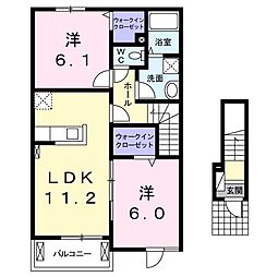 間取図画像 2LDK