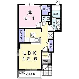 アリエッタ柏 1LDKの間取図画像