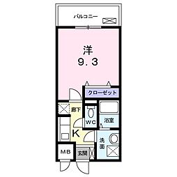 ザックス静岡駅前 1Kの間取図画像