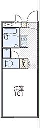 レオパレス瑞穂 1Kの間取図画像