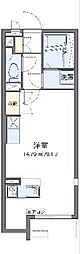 ミランダミュール2 ワンルームの間取図画像