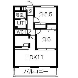 間取図画像 2LDK