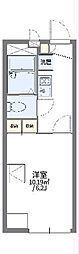 レオパレスマグノーリア 2階1Kの間取り