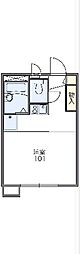 レオパレスデルニエK2 1Kの間取図画像