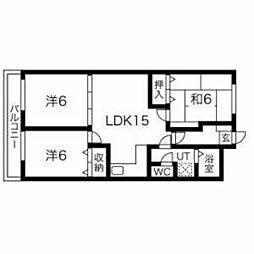 ノーブル北安東 3LDKの間取図画像
