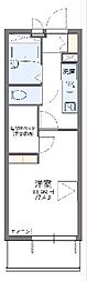 レオパレスSpruse2 1Kの間取図画像