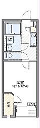 レオネクストはんなり 1Kの間取図画像