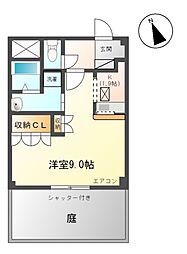 名古屋市営東山線 藤が丘駅 バス7分 南原山下車 徒歩6分の賃貸アパート 1階1Kの間取り