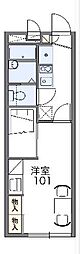 レオパレスクリンゲル 1Kの間取図画像