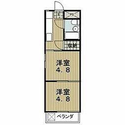 FLATHANDA 2Kの間取図画像