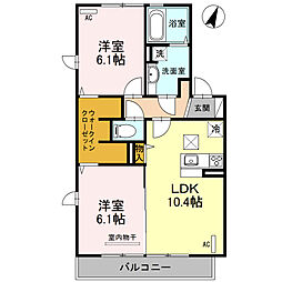 間取図画像 2LDK