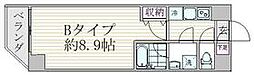 エスジーコート蒲田 4階1Kの間取り