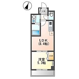 京急本線 梅屋敷駅 徒歩10分の賃貸マンション 1階1LDKの間取り