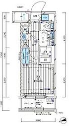 メインステージ横濱阪東橋 4階1Kの間取り