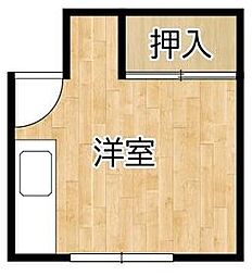 西武池袋線 石神井公園駅 徒歩10分の賃貸アパート 1階ワンルームの間取り