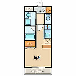コンフォートベル ワンルームの間取図画像