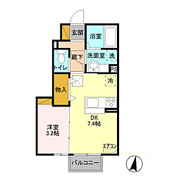 間取図画像 1DK