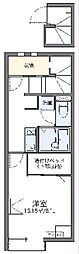 レオネクスト才兼 1Kの間取図画像