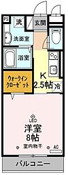 間取図画像 1K