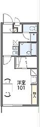 レオパレス桐ヶ丘 1階1Kの間取り