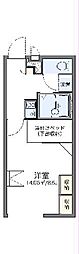 レオパレスサニーヒル 1Kの間取図画像