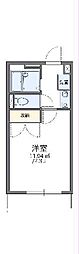 レオパレス葵第1 1Kの間取図画像