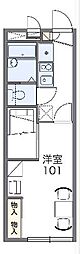 レオパレスのりくら1 1Kの間取図画像
