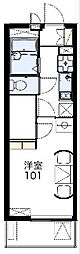 レオパレスコモダ宇頭2 1Kの間取図画像
