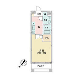 GRAN DUKE 四日市 9階1Kの間取り