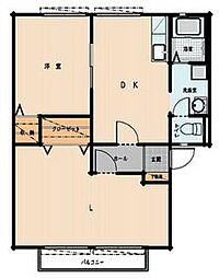 シティハイツクレベール28　Ｈ 2階2LDKの間取り